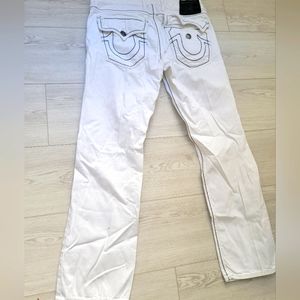 men's true religion jeans size 36 in off white denim. RICKY